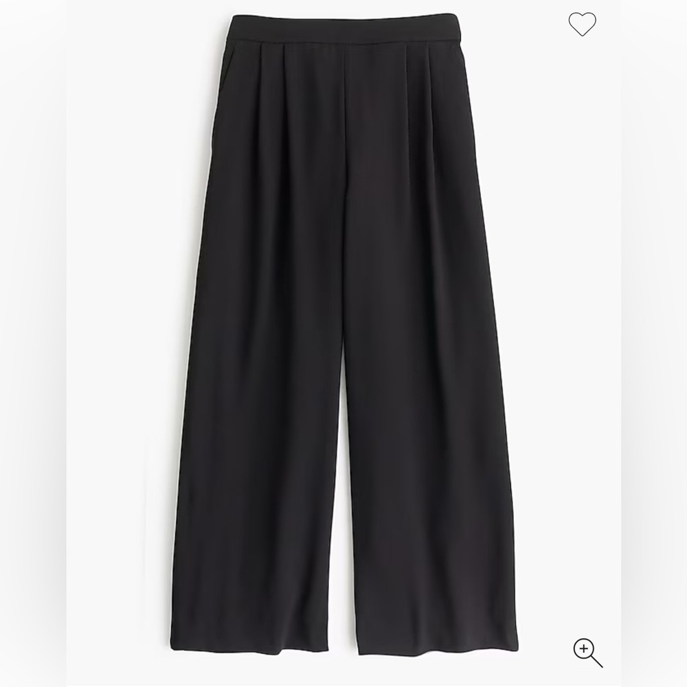 J. Crew Black Wide Leg Pants